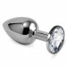 Анальная пробка Metal Diamond Crystal, L