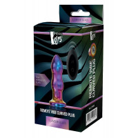 Анальная пробка с вибрацией двухуровневая стеклянная Dream Toys GLAMOUR GLASS