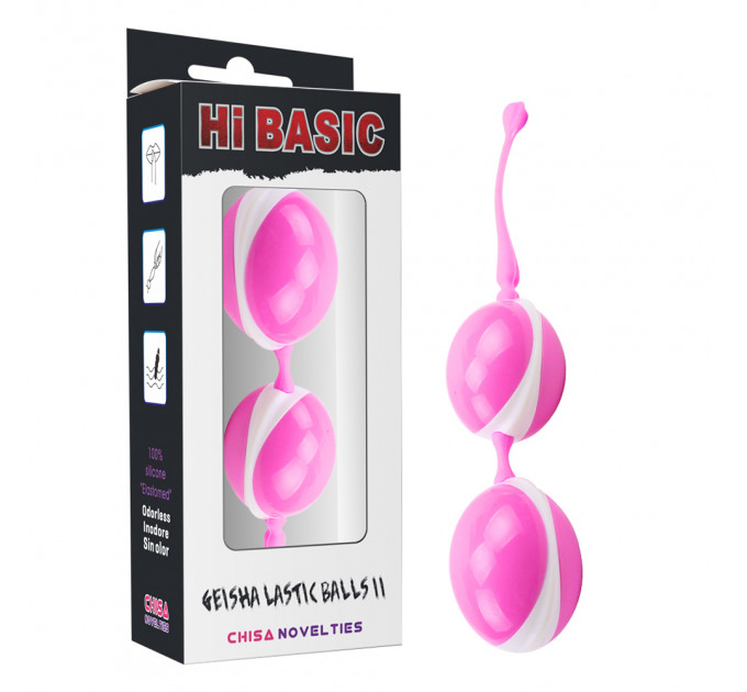 Вагинальные шарики - Chisa Geisha Lastic Double Balls II, Hi-Basic Pink
