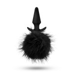 Анальна пробка з помпоном POM PLUGS BLACK