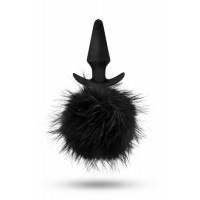 Анальная пробка с помпоном POM PLUGS BLACK Анальная пробка с помпоном POM PLUGS BLACK