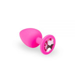 Анальная пробка Pink Silicone White S