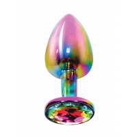 Анальная пробка металлическая средняя Twilight Booty Jewel Toy Joy