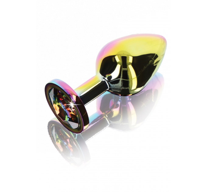 Анальная пробка металлическая средняя Twilight Booty Jewel Toy Joy