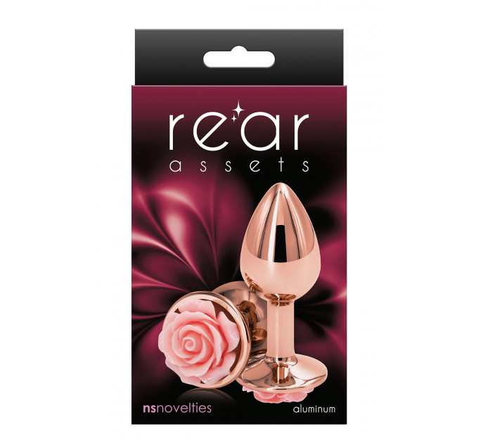 Анальная пробка NS Novelties REAR ASSETS ROSE SMALL PINK
