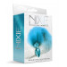 Анальная пробка с хвостом Global Novelties NIXIE METAL BUTT PLUG WITH OMBRE TAIL, BLUE METALLIC