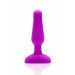 Анальная пробка с вибрацией b-Vibe Novice Plug Fuchsia, розовая