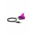 Анальная пробка с вибрацией b-Vibe Novice Plug Fuchsia, розовая