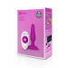 Анальная пробка с вибрацией b-Vibe Novice Plug Fuchsia, розовая