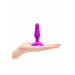 Анальная пробка с вибрацией b-Vibe Novice Plug Fuchsia, розовая