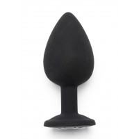 Анальная пробка Toy Joy Diamond Booty Jewel с кристаллом, черный, Large