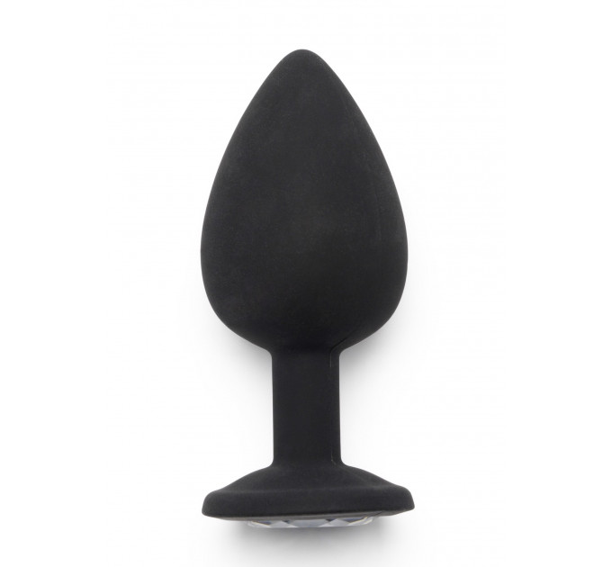 Анальная пробка Toy Joy Diamond Booty Jewel с кристаллом, черный, Large