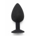Анальная пробка Toy Joy Diamond Booty Jewel с кристаллом, черный, Large