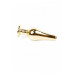 Анальная пробка из нержавеющей стали с голубым камнем Plug-Jewellery Gold BUTT PLUG- Light Blue
