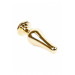 Анальная пробка из нержавеющей стали с голубым камнем Plug-Jewellery Gold BUTT PLUG- Light Blue