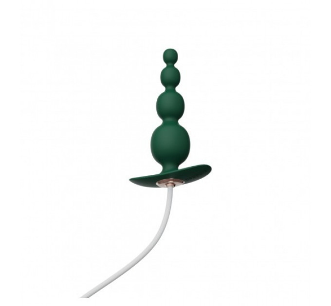 Анальний плаг з вібрацією Qingnan No.8 Mini Vibrating Anal Beads Green