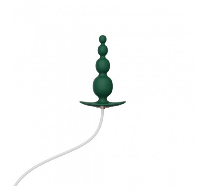 Анальний плаг з вібрацією Qingnan No.8 Mini Vibrating Anal Beads Green