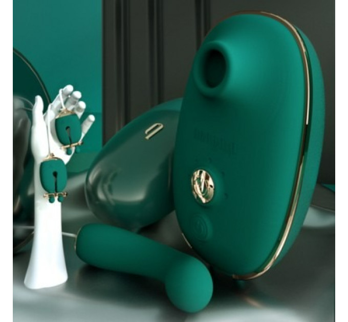 Анальний плаг з вібрацією Qingnan No.8 Mini Vibrating Anal Beads Green