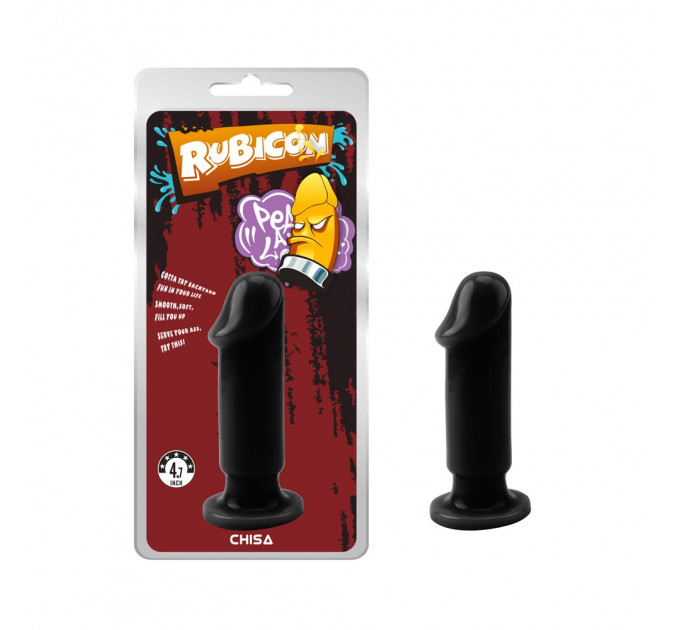 Анальный плаг Chisa Rubicon 4,7 на присоске, черный