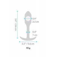 Безшовна силіконова анальна пробка з обтяженням B-Vibe - Snug Plug 1 зелена