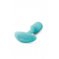 Безшовна силіконова анальна пробка з обтяженням B-Vibe - Snug Plug 1 зелена