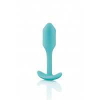 Безшовна силіконова анальна пробка з обтяженням B-Vibe - Snug Plug 1 зелена