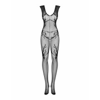 Бодистокинг в сетку с открытым доступом Obsessive F241 черный, S/M/L