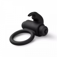 Эрекционное кольцо с вибрацией Easy Toys Bunny Vibe Ring Black