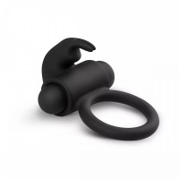Эрекционное кольцо с вибрацией Easy Toys Bunny Vibe Ring Black