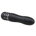 Вібратор ребристий Love Diamond Vibrator чорний, 11 см