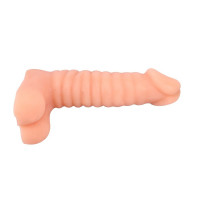 Фалоімітатор з хребтом Chisa Real Touch XXX Flexible Cock No.02, бежевий