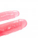 Фаллоимитатор двухсторонний Chisa Hi-Rubber, розовый 22,5 см/4,5 см; 22,5 см/3,7 см