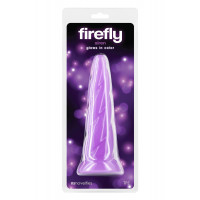 Фаллоимитатор конусообразный NS Novelties Firefly Siren светящийся в темноте, фиолетовый