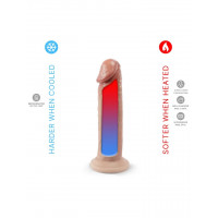 Фаллоимитатор термореактивный реалистичный Silexd Premium Real Skin Model 2 (6") на присоске,бежевый
