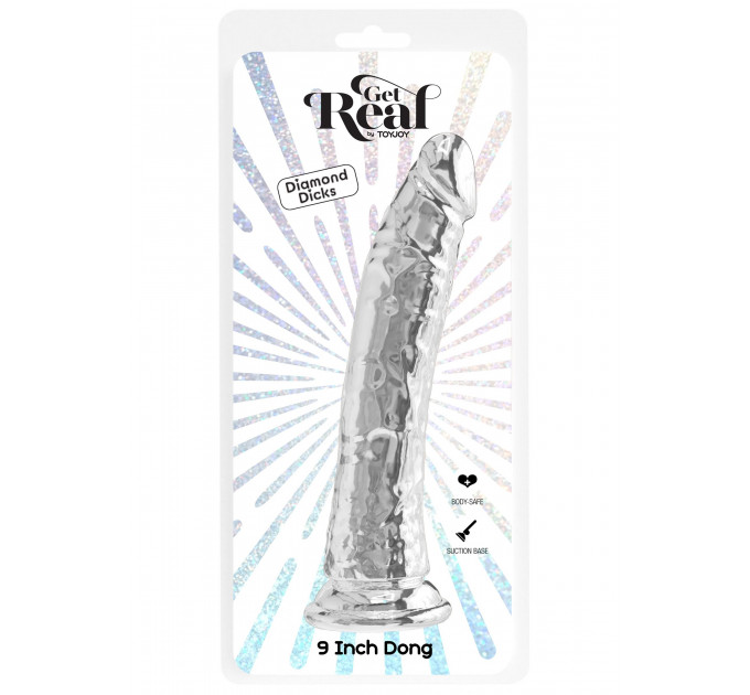 Фаллоимитатор реалистик прозрачный ToyJoy Get Real на присоске