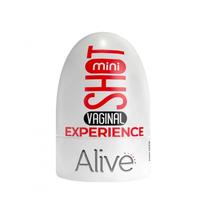 Карманный мастурбатор в виде вагины Alive Mini Shot Experience бежевый