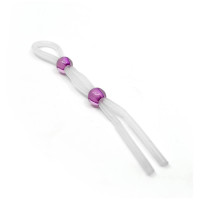 Кольцо эрекционное 7" Silicon Cock Ring with 2 beads, LAVENDER Кольцо эрекционное 7" Silicon Cock Ring with 2 beads, LAVENDER