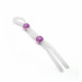 Кільце ерекційне 7 " Silicon Cock Ring with 2 beads, LAVENDER