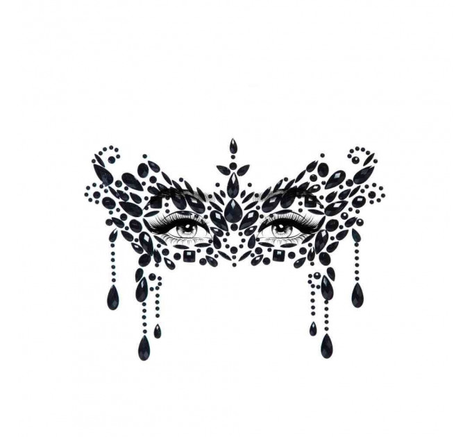 Маскарадная наклейка с драгоценностями Leg Avenue Masquerade face jewels sticker O/S