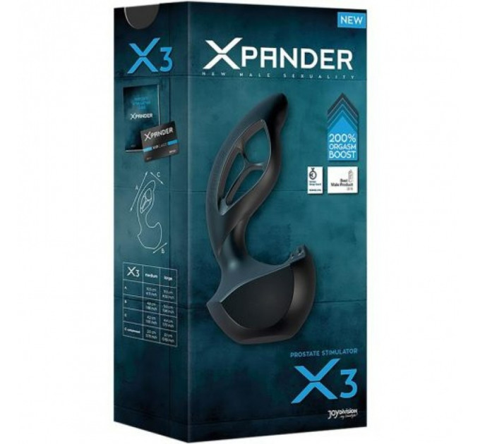 Массажер простаты Joydivision Xpander X3, силикон, размер М