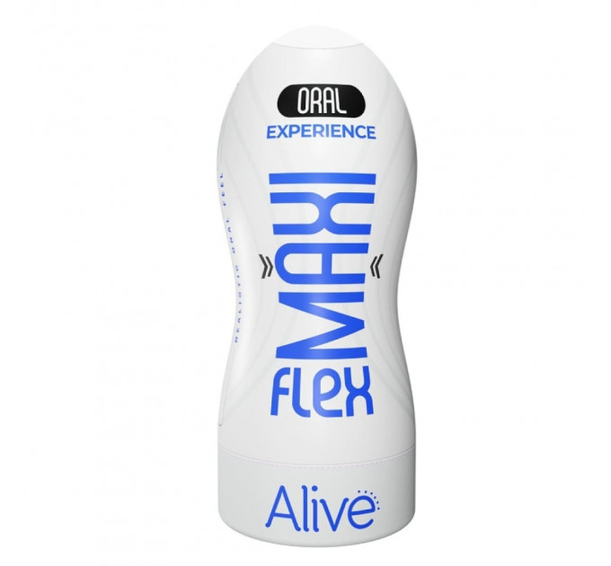 Мастурбатор в виде рта Alive Maxi Flex в белой колбе