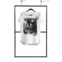 Чоловіча футболка з принтом Dark room Demoniq TSHRB001 біла, XL