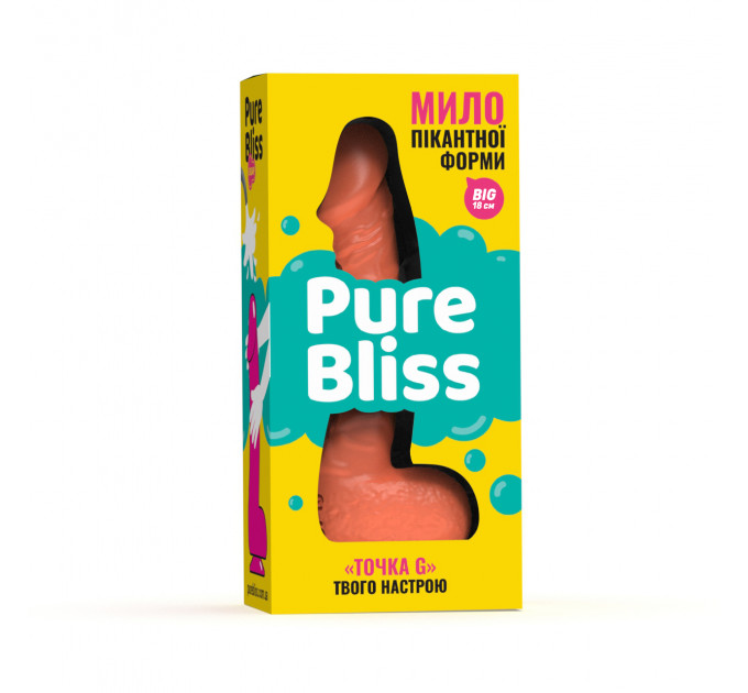 Мыло член на присоске Pure Bliss BIG коралловое, 18 см