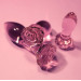 Набір анальних пробок DreamToys Glaze Glass Rosebud скляний, рожевий, 3 шт.