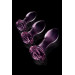 Набір анальних пробок DreamToys Glaze Glass Rosebud скляний, рожевий, 3 шт.