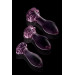 Набір анальних пробок DreamToys Glaze Glass Rosebud скляний, рожевий, 3 шт.