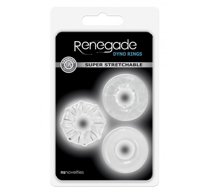 Набор эрекционных колец NS Novelties Renegade прозрачные