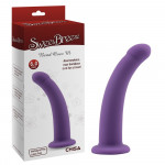 Насадка для страпона нереалистичная Chisa Sweet Breeze BEND OVER M, фиолетовая