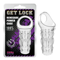 Насадка Chisa Get Lock с петлей для мошонки, прозрачная Насадка Chisa Get Lock с петлей для мошонки, прозрачная