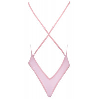 Нежное розовое боди с глубоким вырезом Kissable S/M